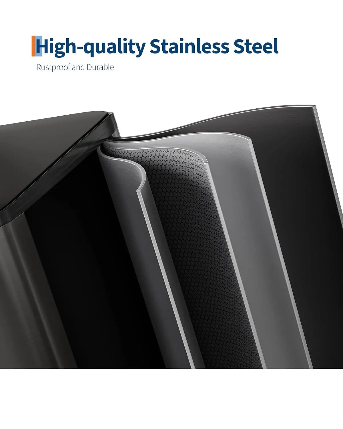 Garvee Dual Compartment Stainless Steel Kitchen Recycling Trash Can