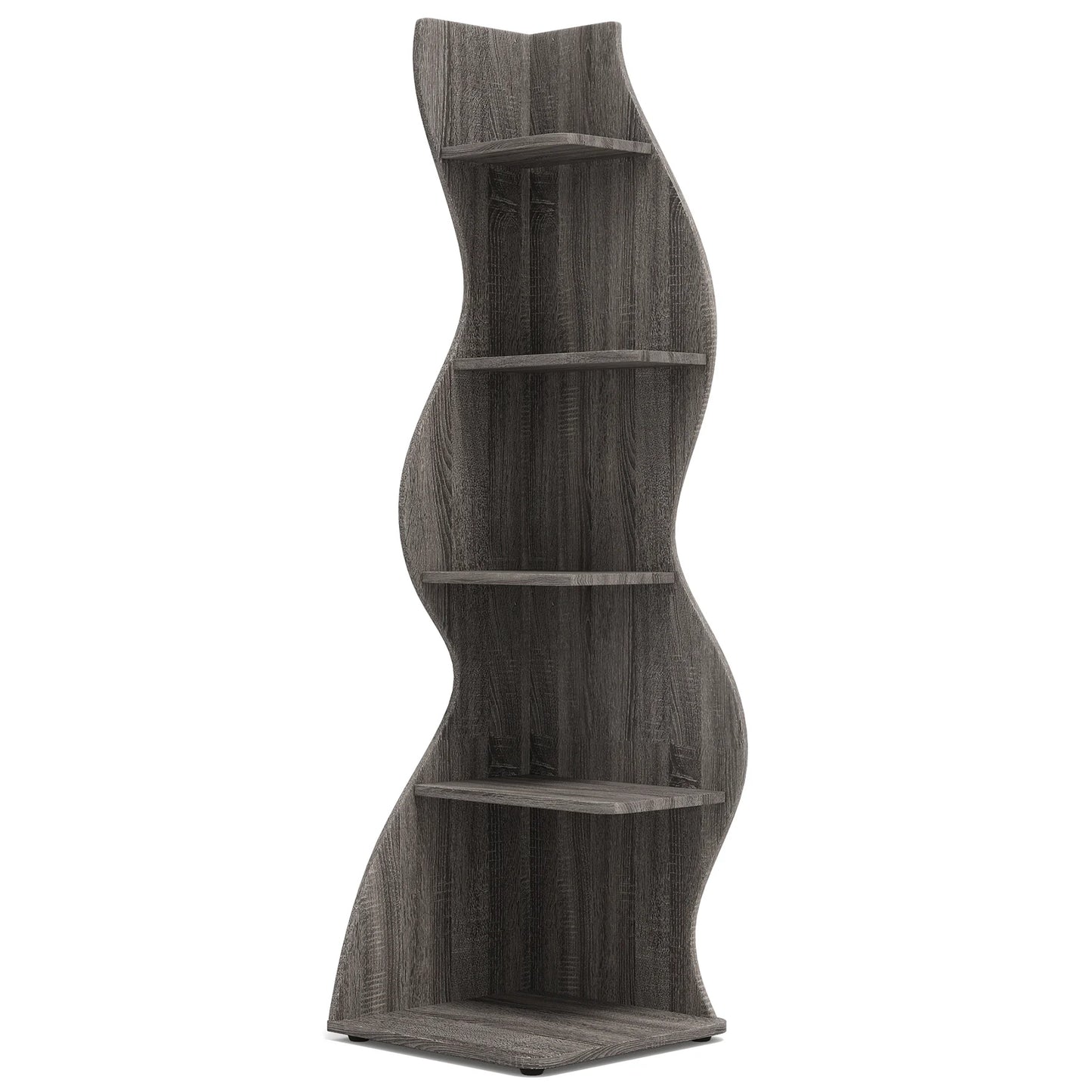 Tribesigns Five Tier Corner Shelf Wall Bookcase And Plant Stand