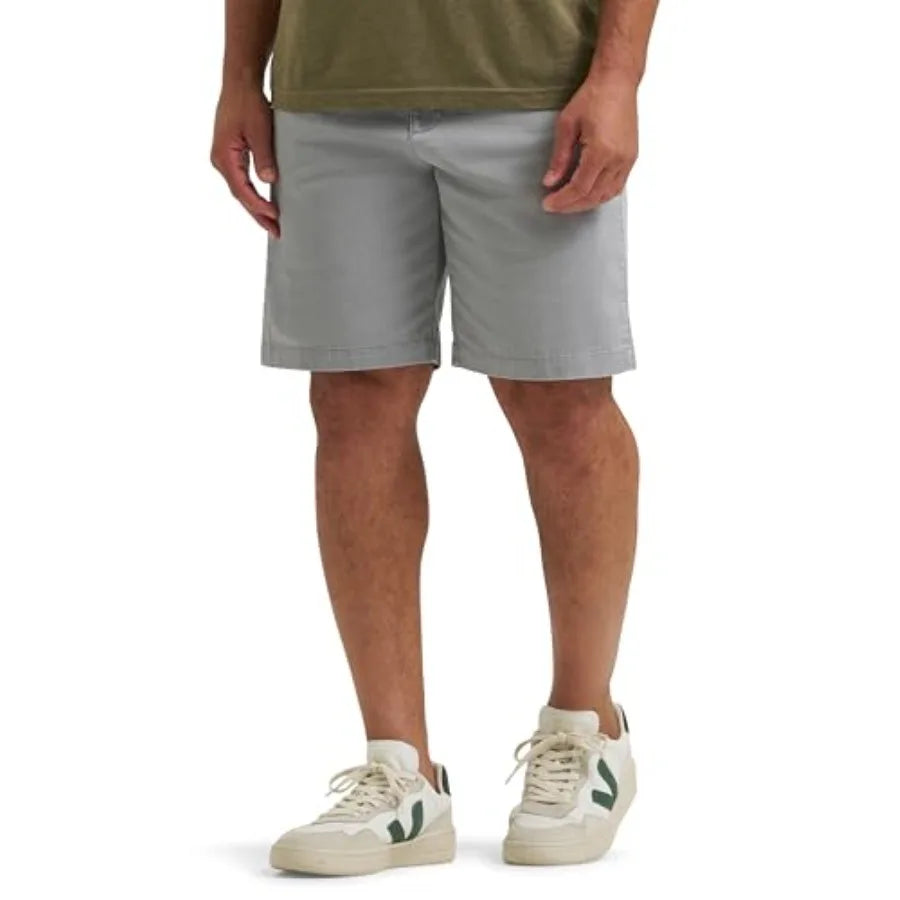 Mens Flat Front Shorts Cotton Polyester Summer Outdoor Wear