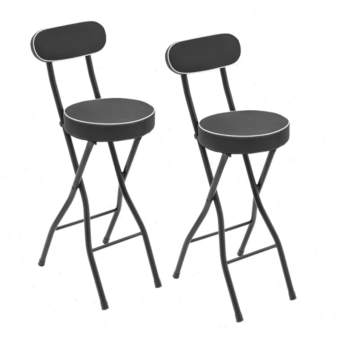 Bymaocar Compact Folding Stool With Reinforced Steel Frame