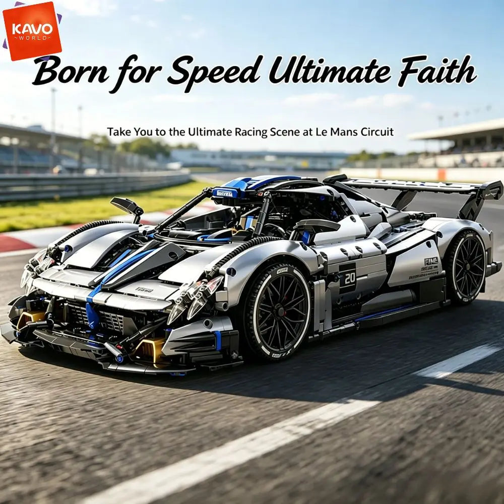 Kavoworld Premium Technical Racing Car Building Block Set
