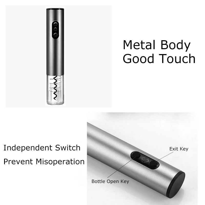 Balashov Rechargeable Electric Wine Opener With USB Cable