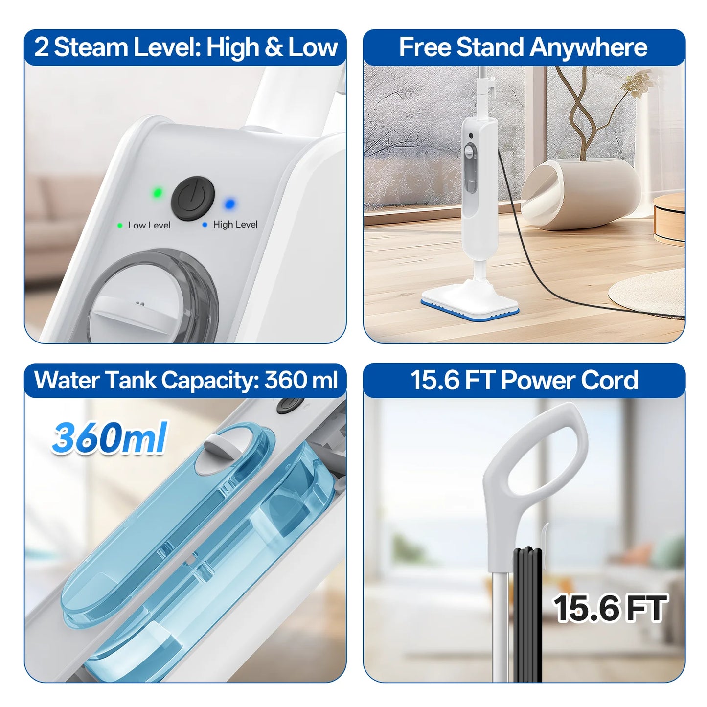 Inse 1300 Watt 12 In 1 Steam Mop Scrubber