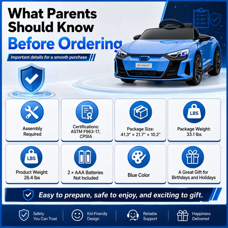 SMATEIGHT 12V Kids Ride On Car With Remote Control