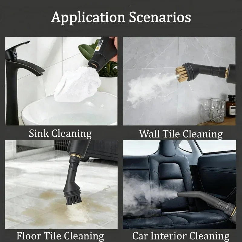 110V High Pressure Steam Cleaner With Multi Nozzles For Kitchen Car Bathroom