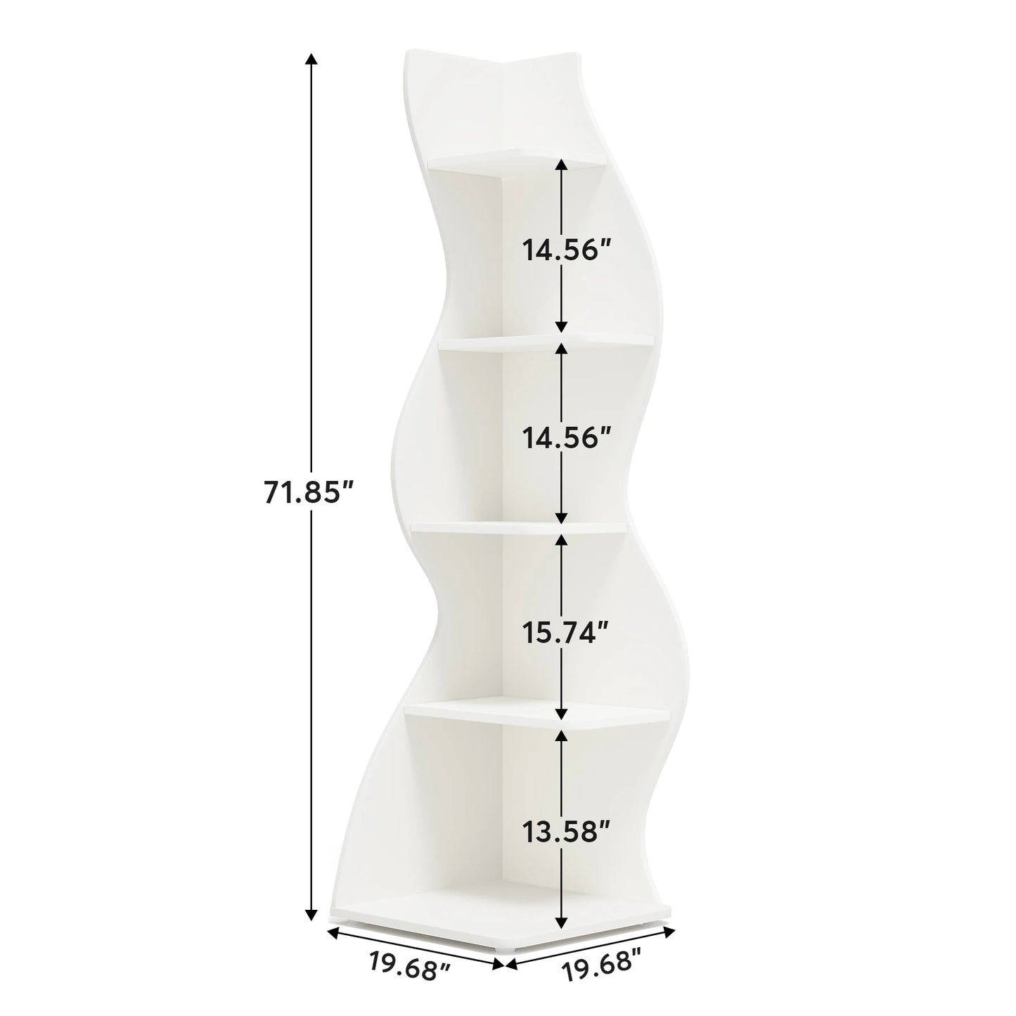 Tribesigns Five Tier Corner Shelf Wall Bookcase And Plant Stand