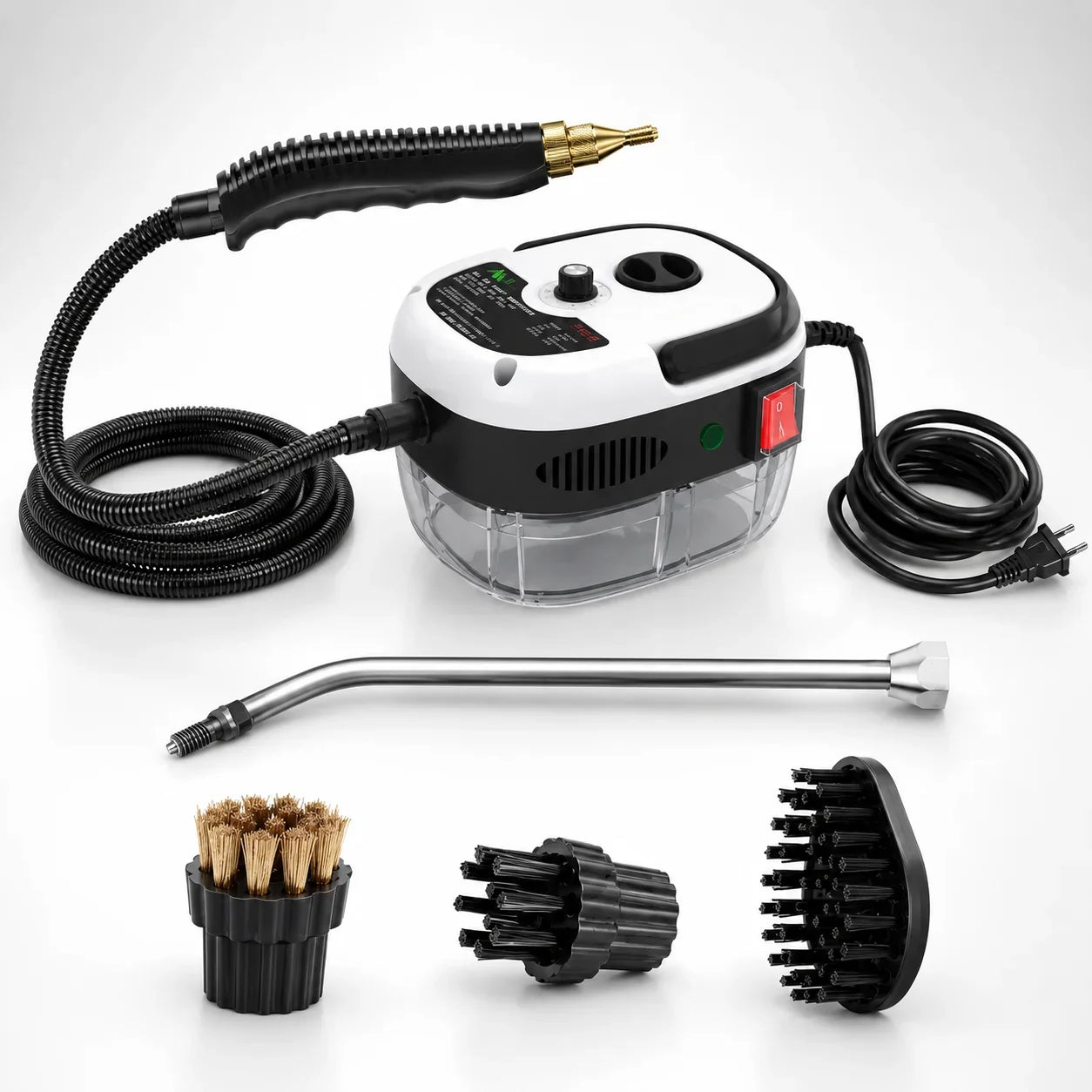 110V High Pressure Steam Cleaner With Multi Nozzles For Kitchen Car Bathroom