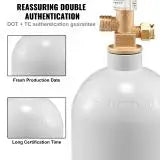 Succebuy 5 Lbs Aluminum CO2 Tank With CGA320 Valve