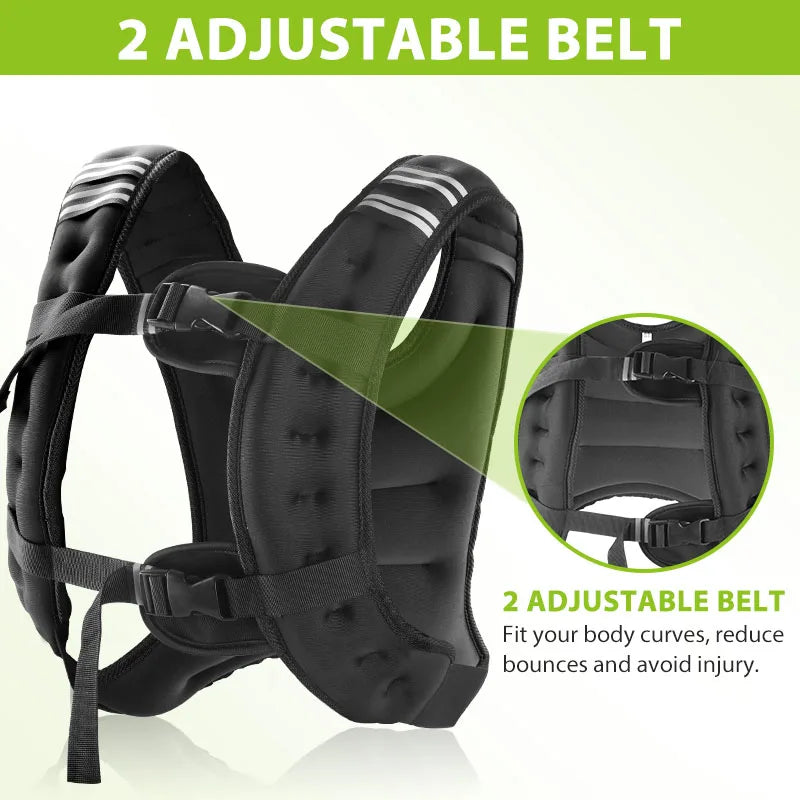 Premium Weight Vest With Iron Pellets For Fitness Training