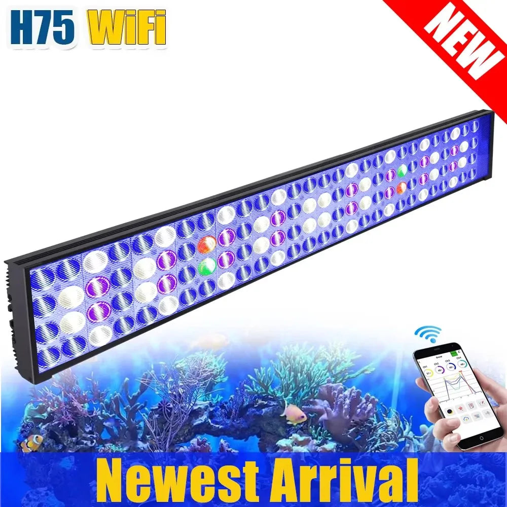 PopBloom WiFi LED Aquarium Light For Reef Marine Tanks