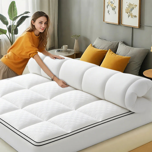 HGETVE Extra Thick Mattress Topper 1000Gsm Cooling Noiseless Fitted