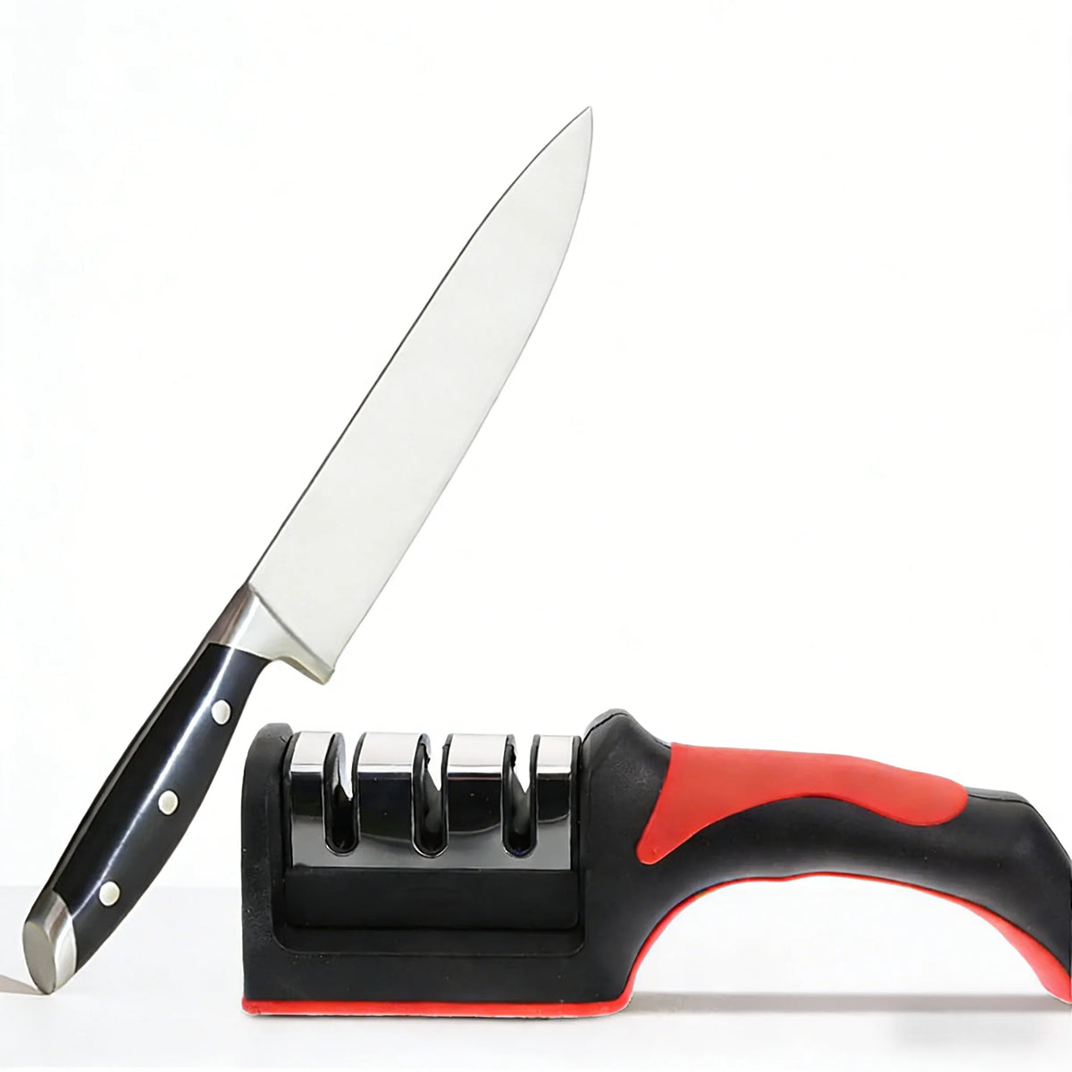 Quick Knife Sharpener With Non Slip Base For Kitchen Use