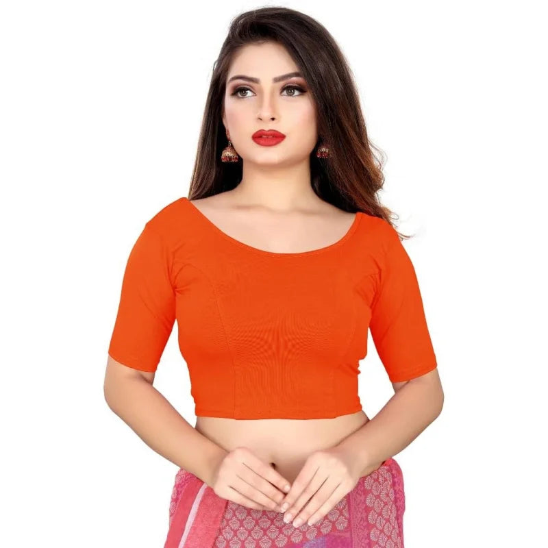 Gold Stretchable Women's Blouse Readymade Choli