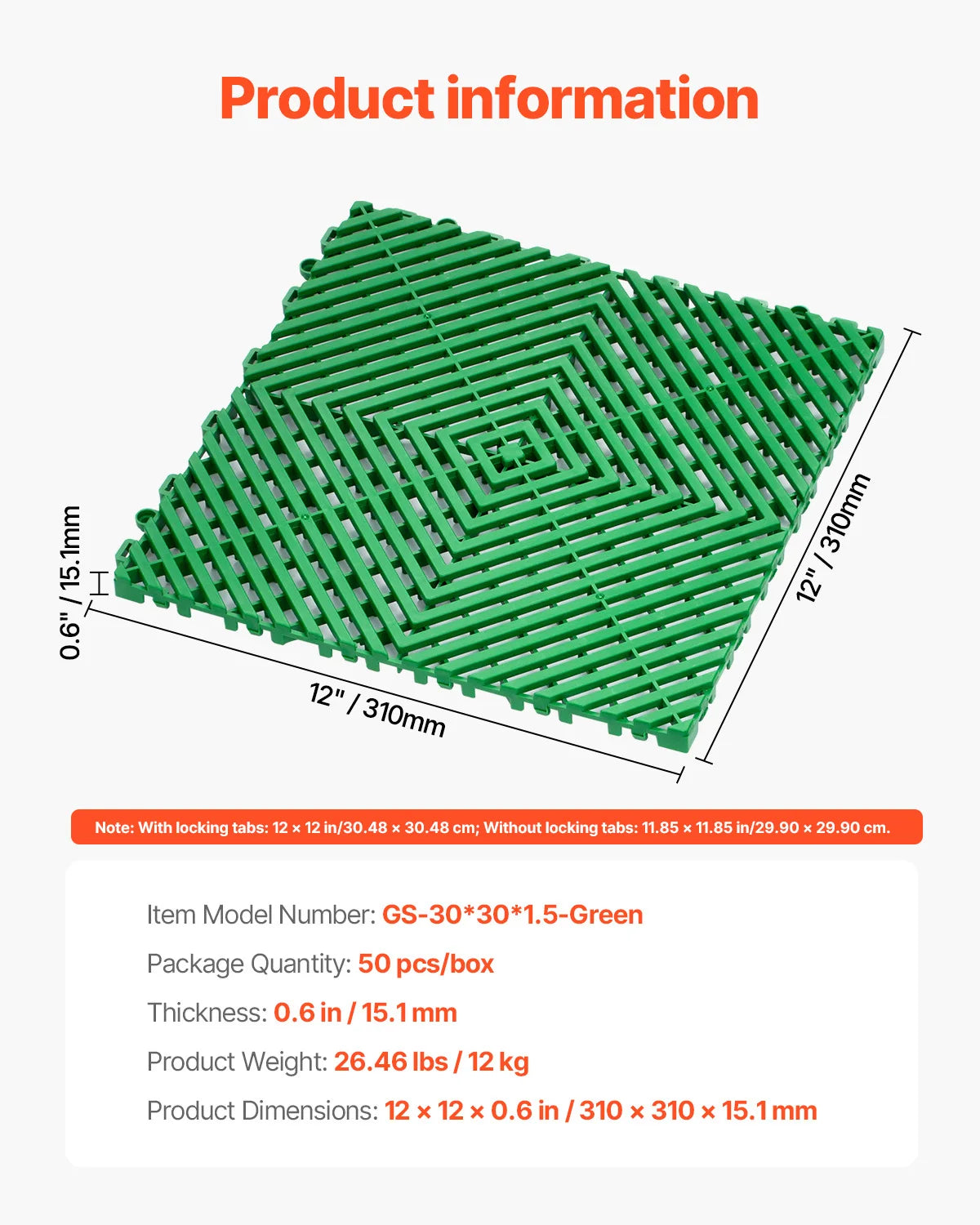 Interlocking Non Slip PVC Drainage Mats For Bathroom Floors