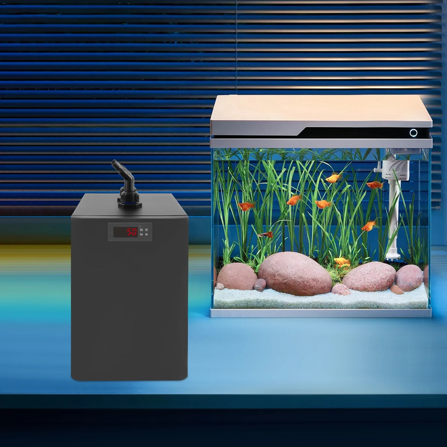 160L Aquarium Water Chiller 0 To 50 Celsius Adjustable 110V