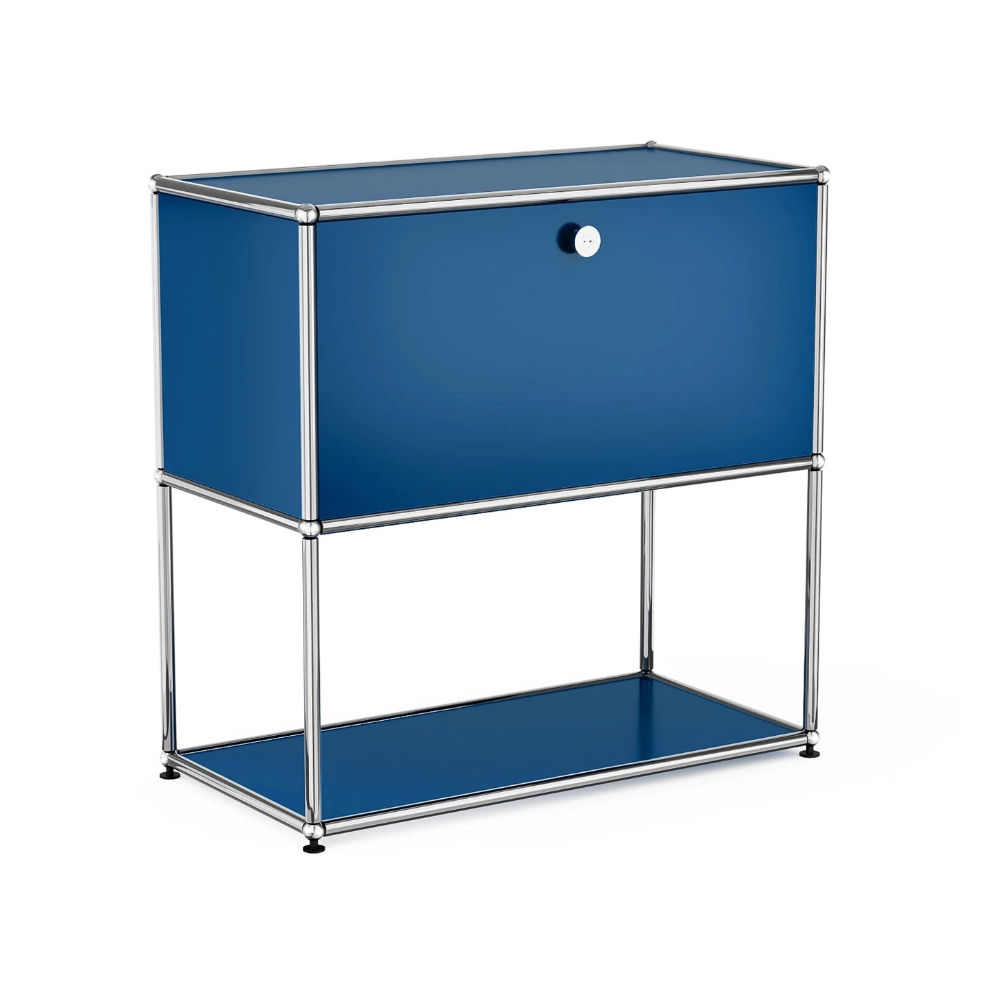 Furgle Modern Modular Nightstand With Metal Frame And Storage