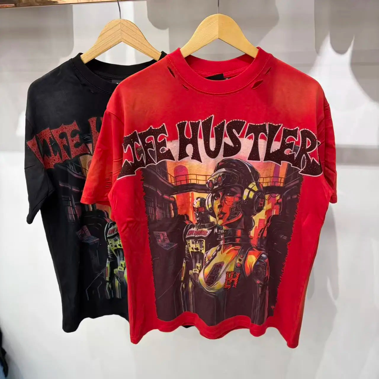 Life Hustlers 100 Percent Cotton Loose Fit T Shirt Unisex