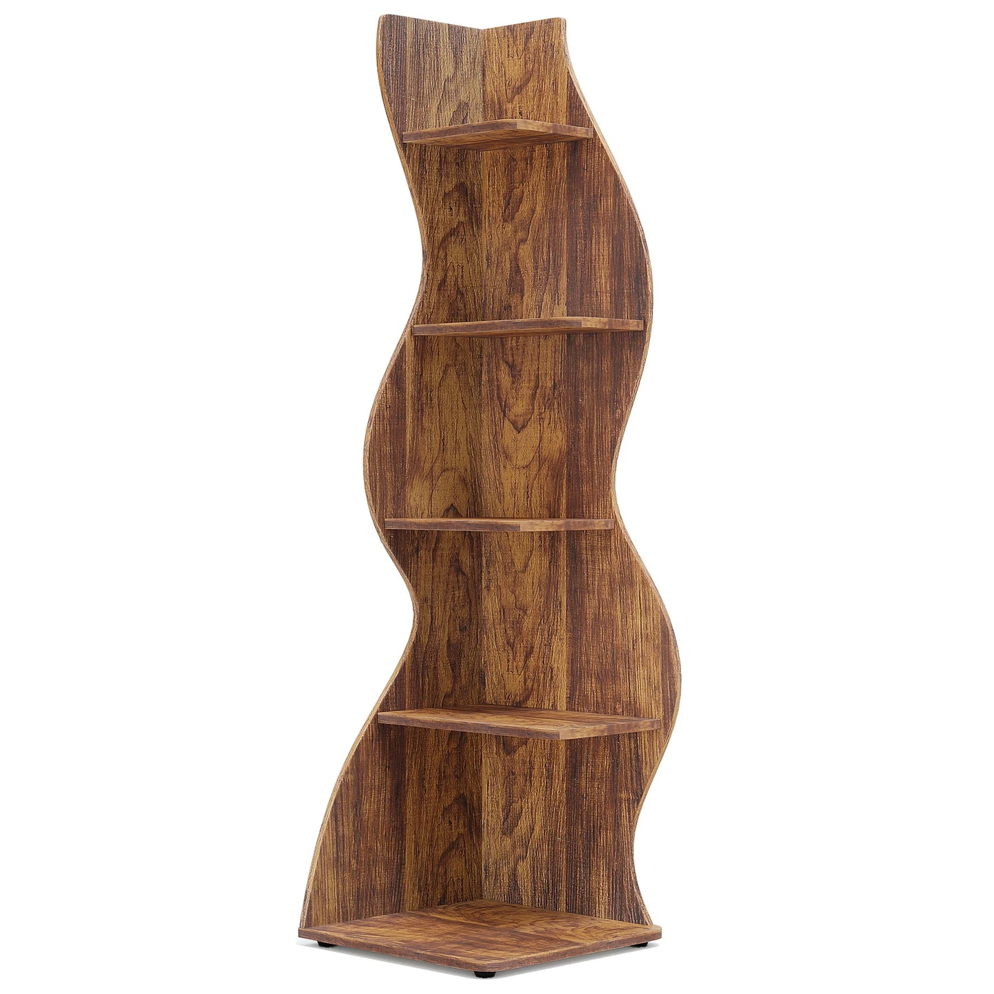Tribesigns Five Tier Corner Shelf Wall Bookcase And Plant Stand