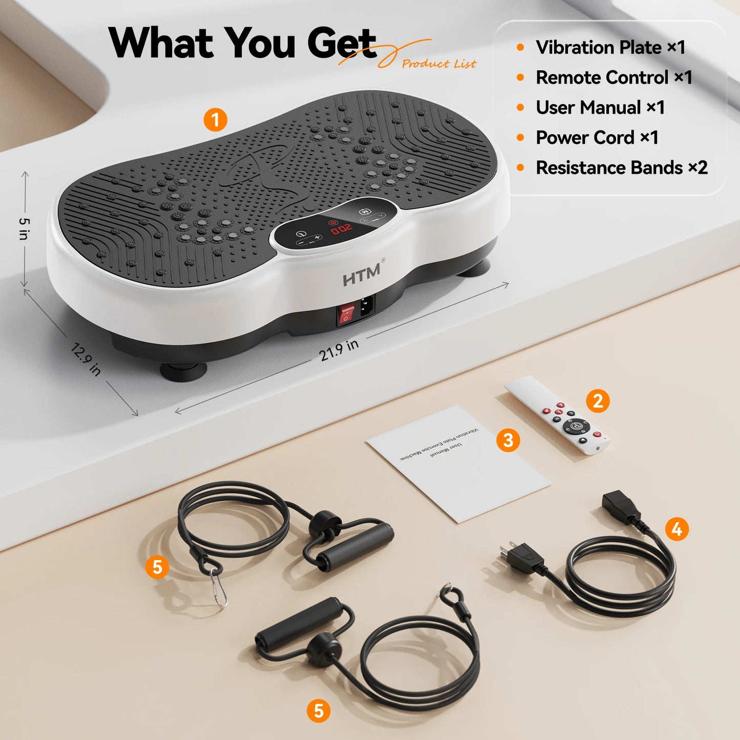 Vibration Plate Exercise Machine Full Body Shaker Portable Fitness Equipment