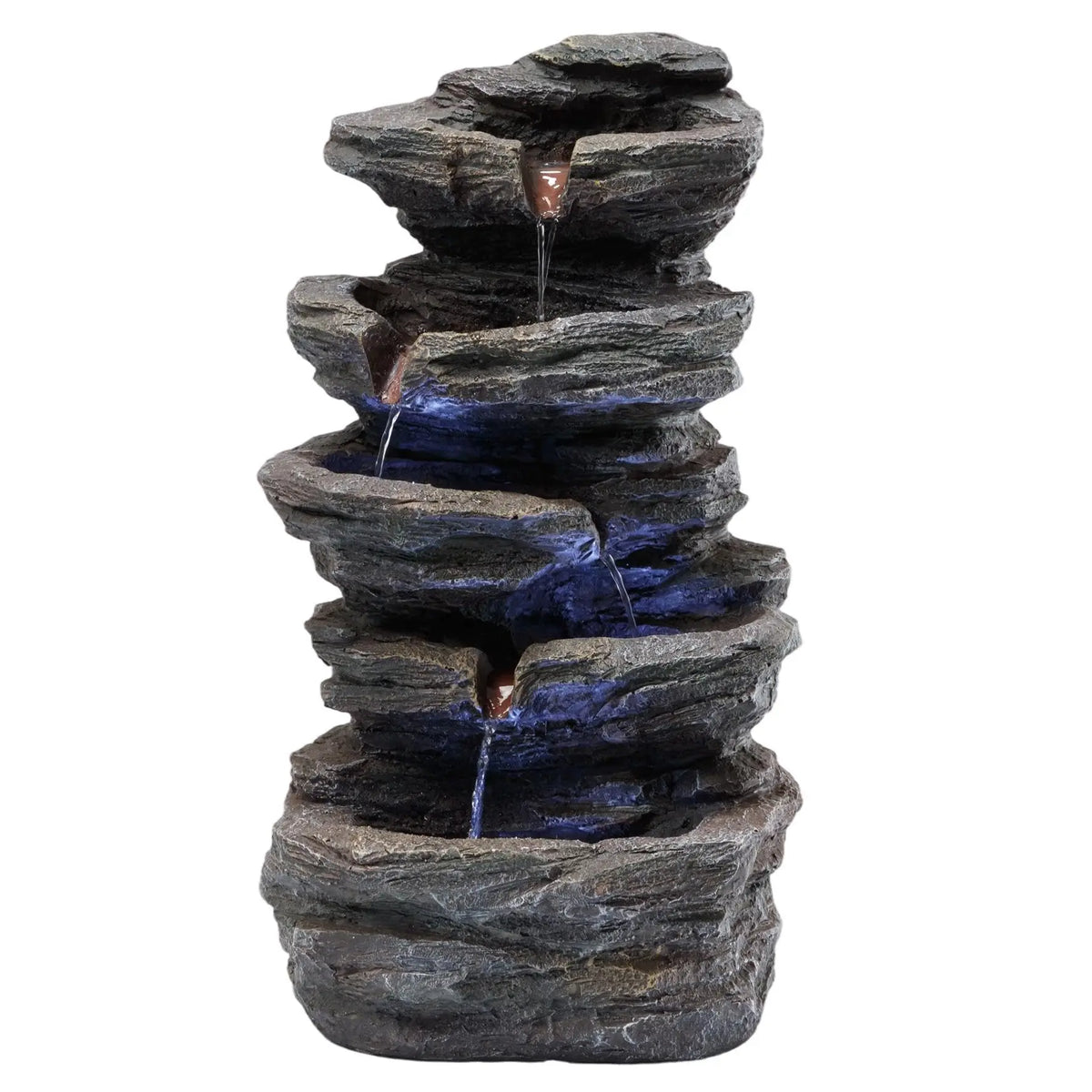 YOYTOP Stone Garden Water Fountain With Built In LED Lighting