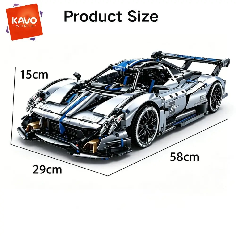 Kavoworld Premium Technical Racing Car Building Block Set