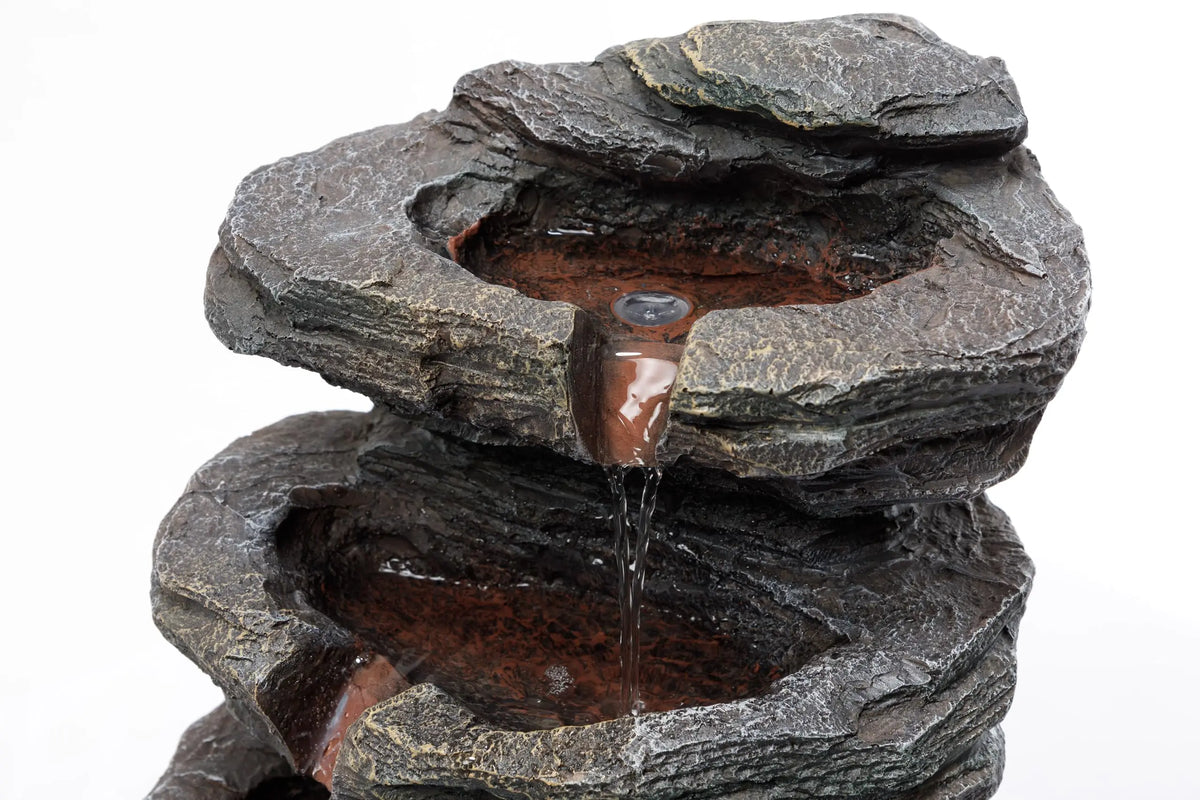 YOYTOP Stone Garden Water Fountain With Built In LED Lighting