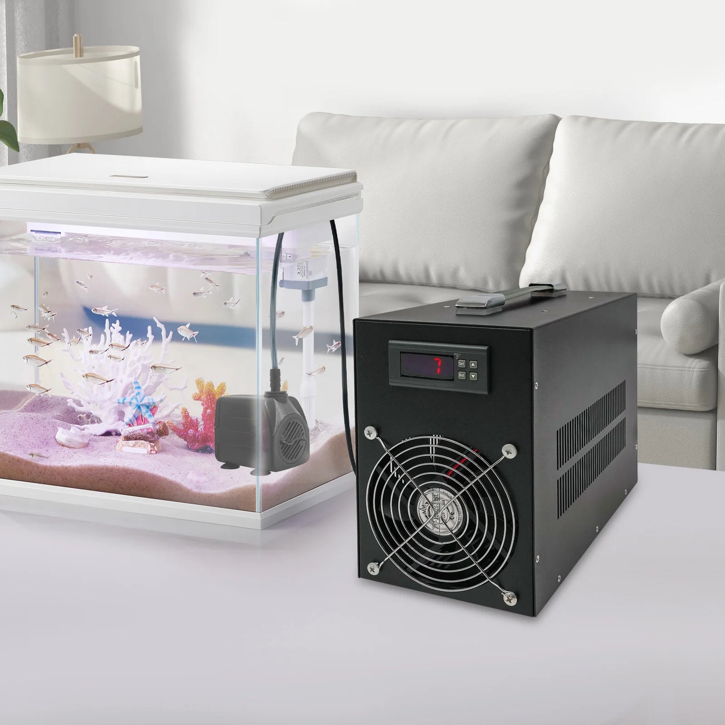 Aquarium Chiller With Digital Display Adjustable Temperature 200W