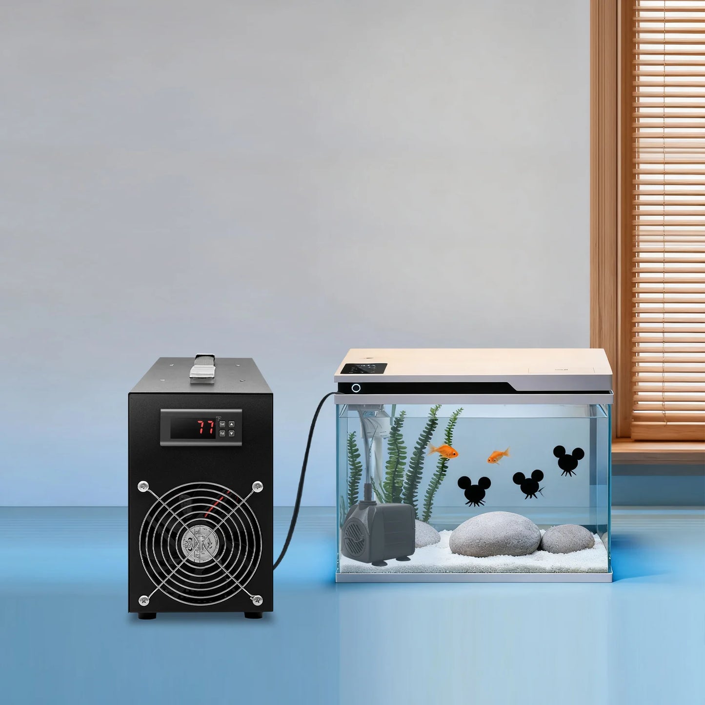 Aquarium Chiller With Digital Display Adjustable Temperature 200W