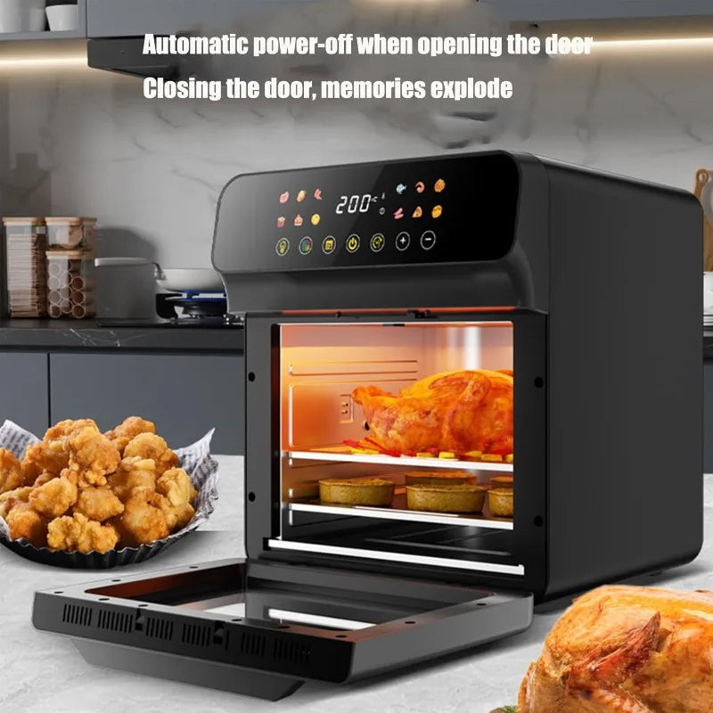 12L Visual Intelligent Fully Automatic Air Fryer Stainless Steel