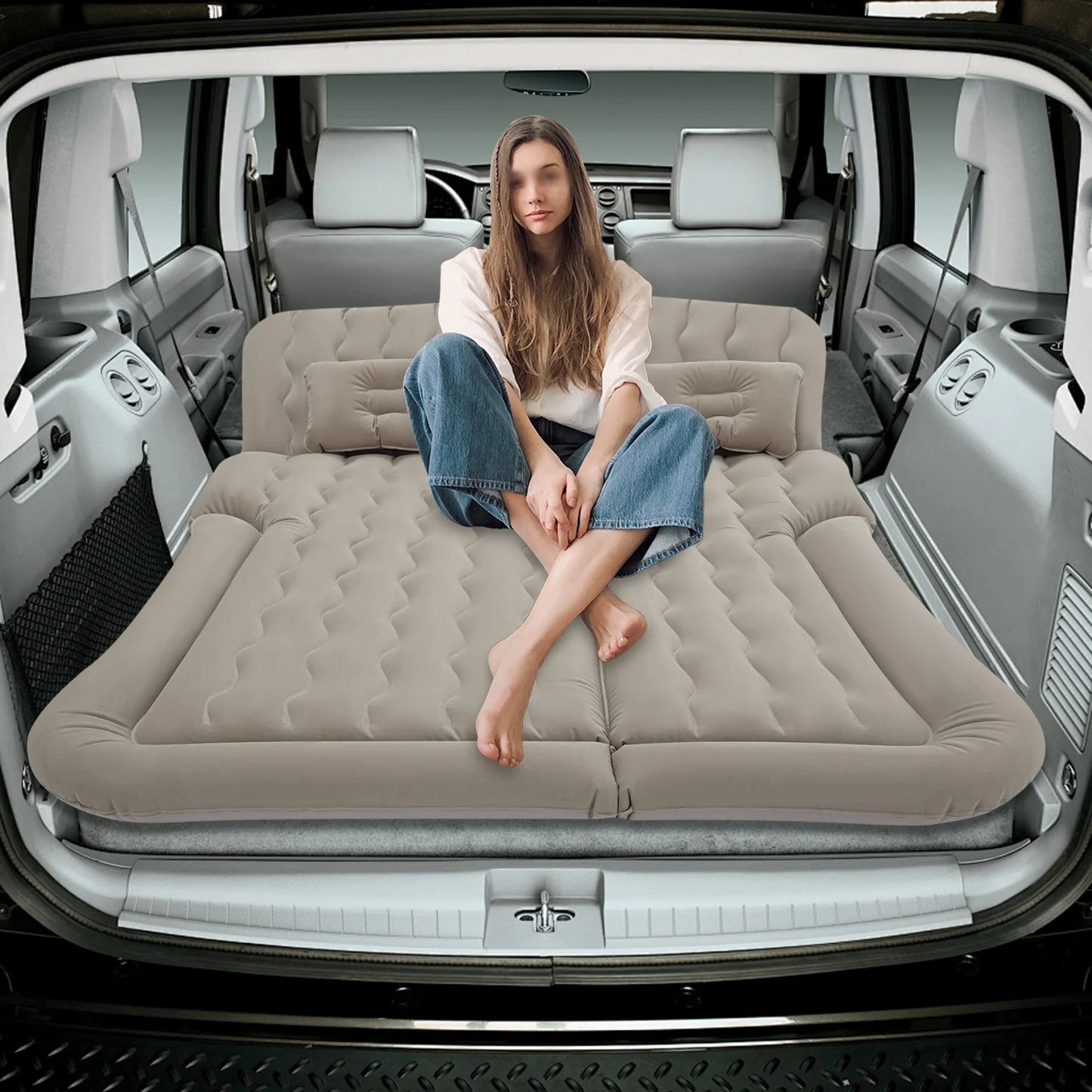 SUV Air Mattress With Pillows For Car Travel And Camping