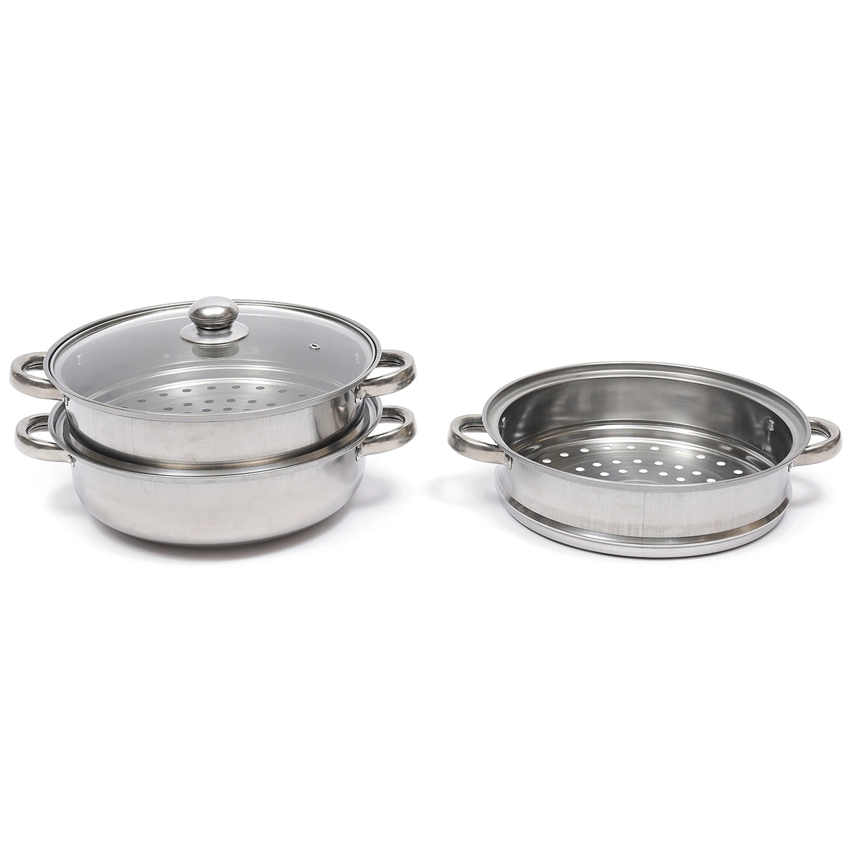 Bymaocar Stainless Steel Food Steamer With Lid For Healthy Cooking