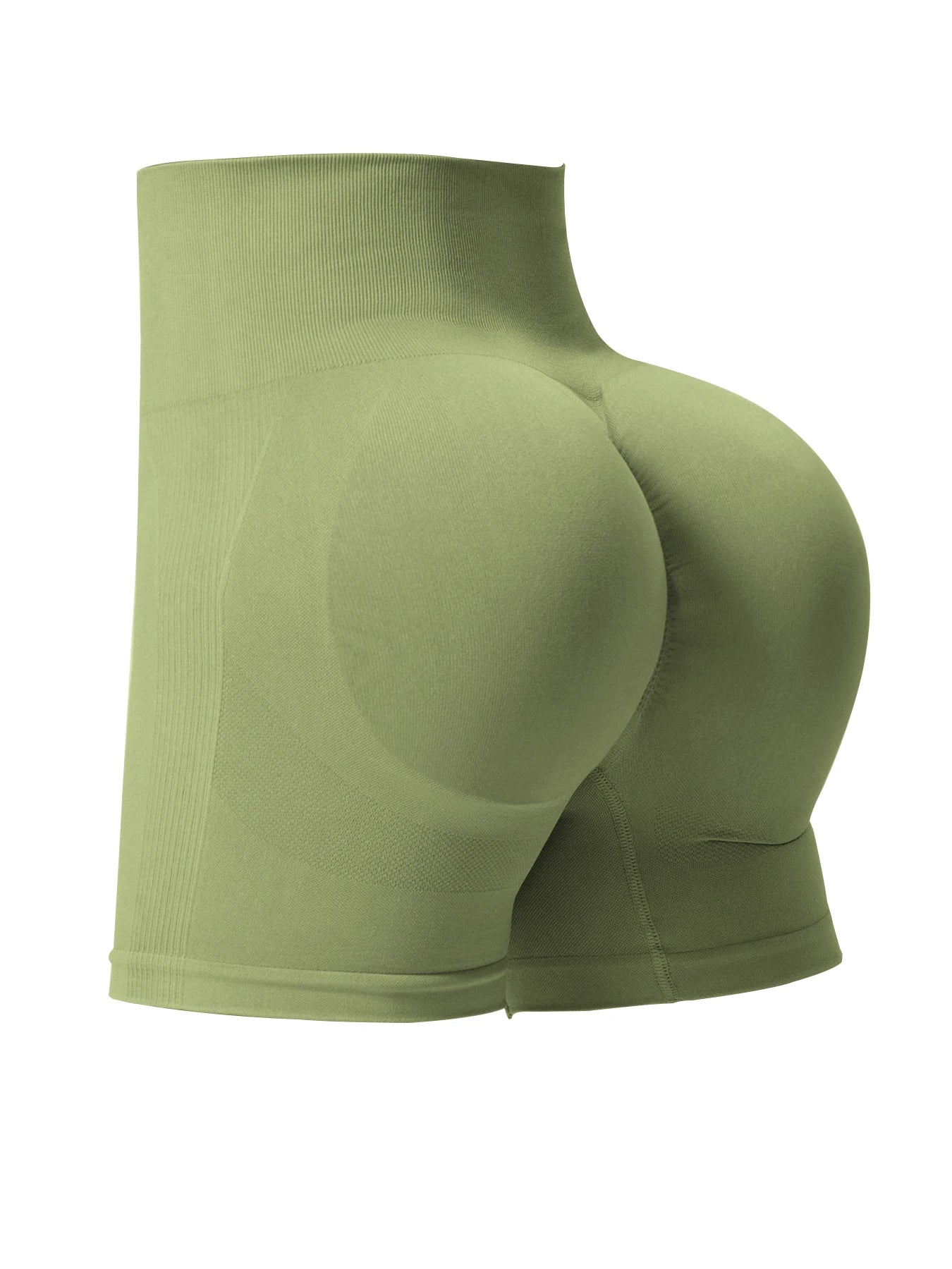 CHRLEISURE Seamless Ribbed Yoga Shorts High Waist Women Sportswear
