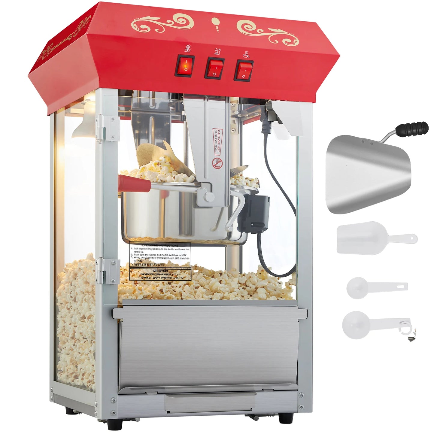 Succebuy Commercial Electric Popcorn Maker With 304 Stainless Steel
