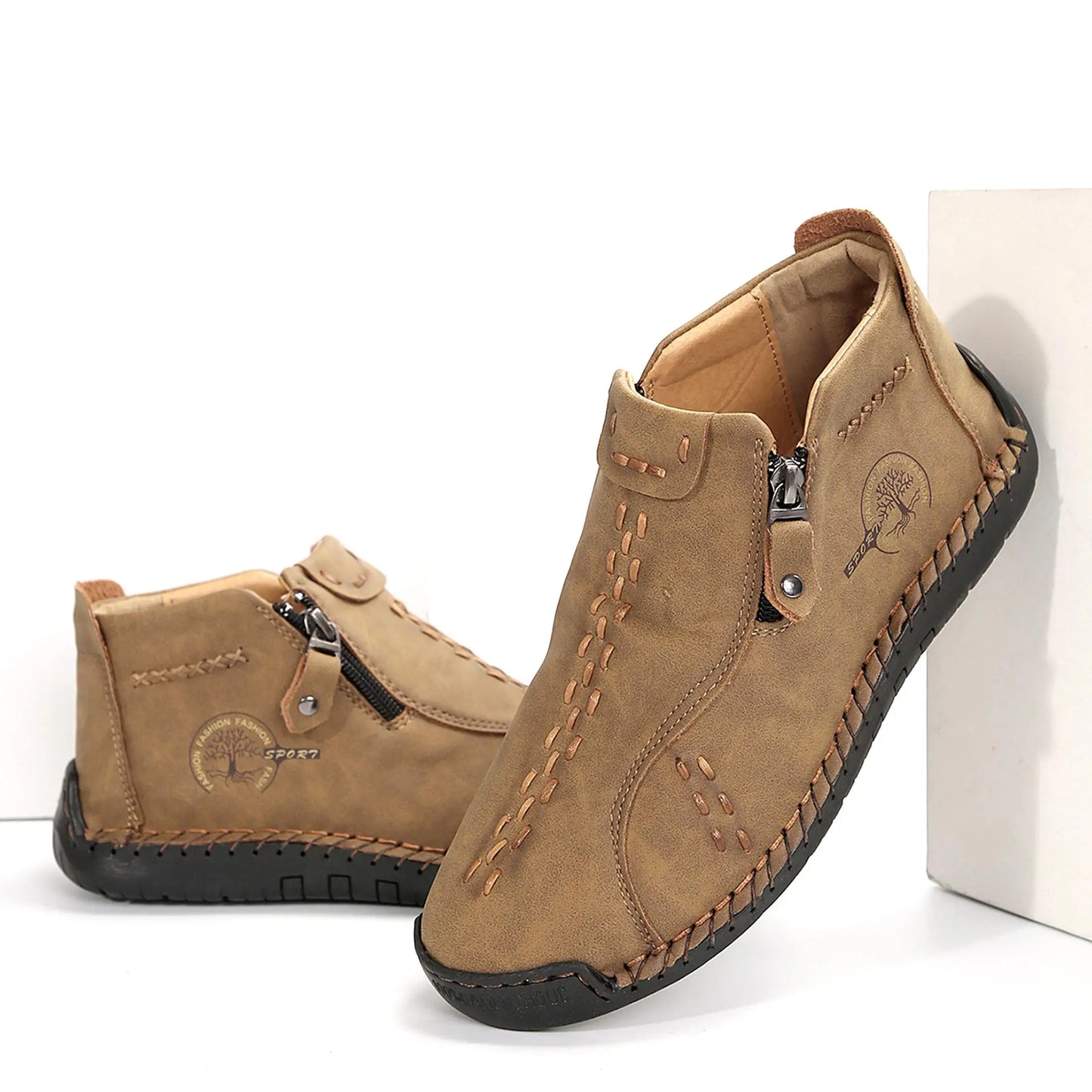 Womens Slip On Lightweight Casual Ankle Boots For Walking