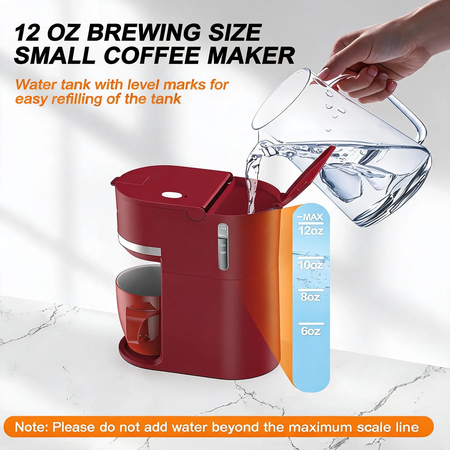 Single Serve Coffee Maker for K Cup and Ground Coffee