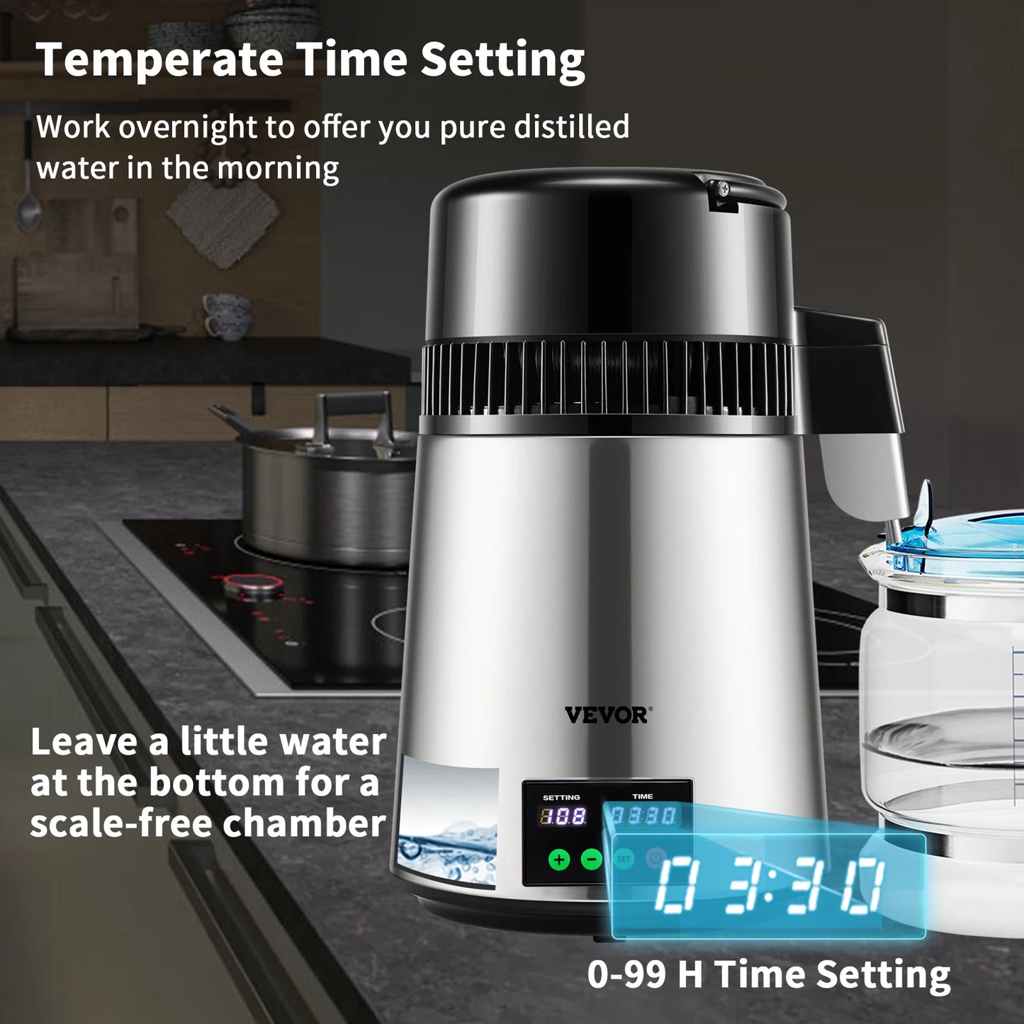 SucceBuy 5 Stage Water Distiller Purifier With Touch Screen