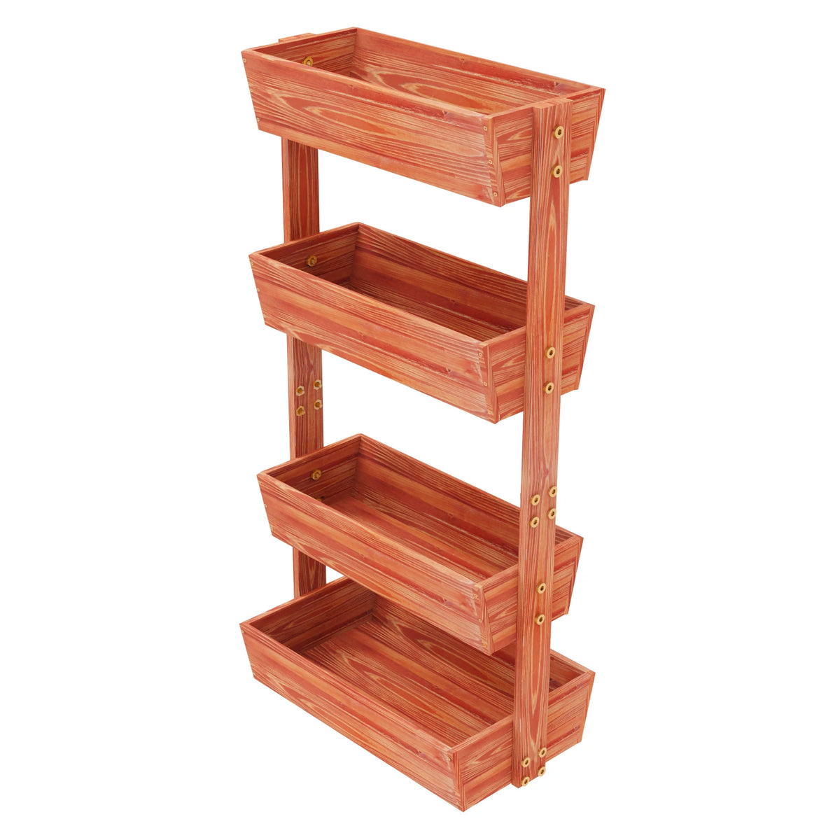Four Tier Raised Garden Bed Wooden Vertical Planter Box