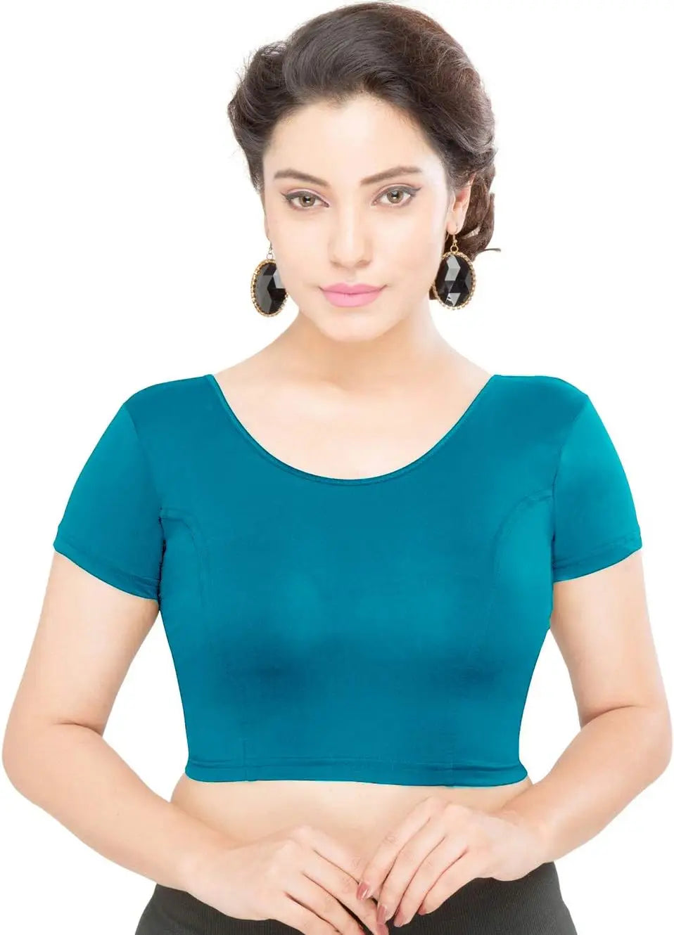 Gold Stretchable Women's Blouse Readymade Choli