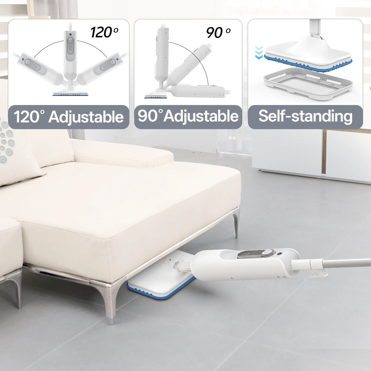 Inse 1300 Watt 12 In 1 Steam Mop Scrubber