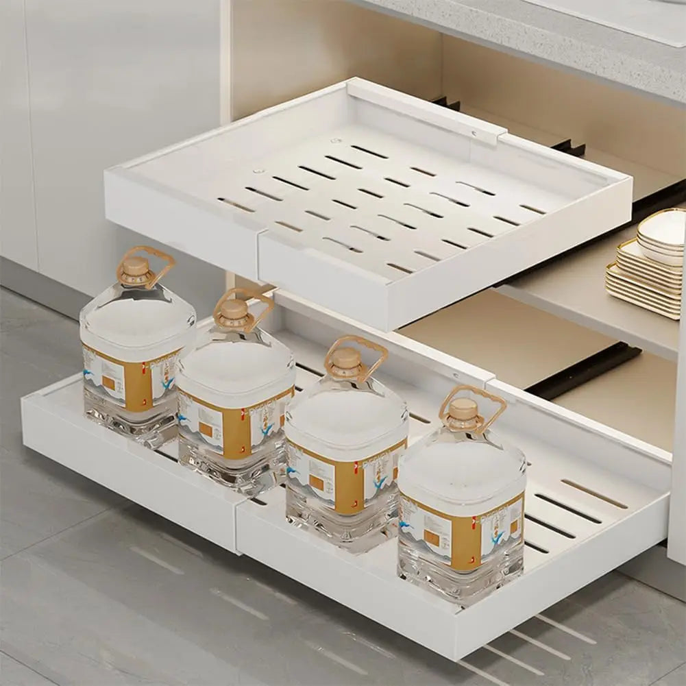 Garvee Adjustable Pull Out Cabinet Organizer With Tool Free Installation