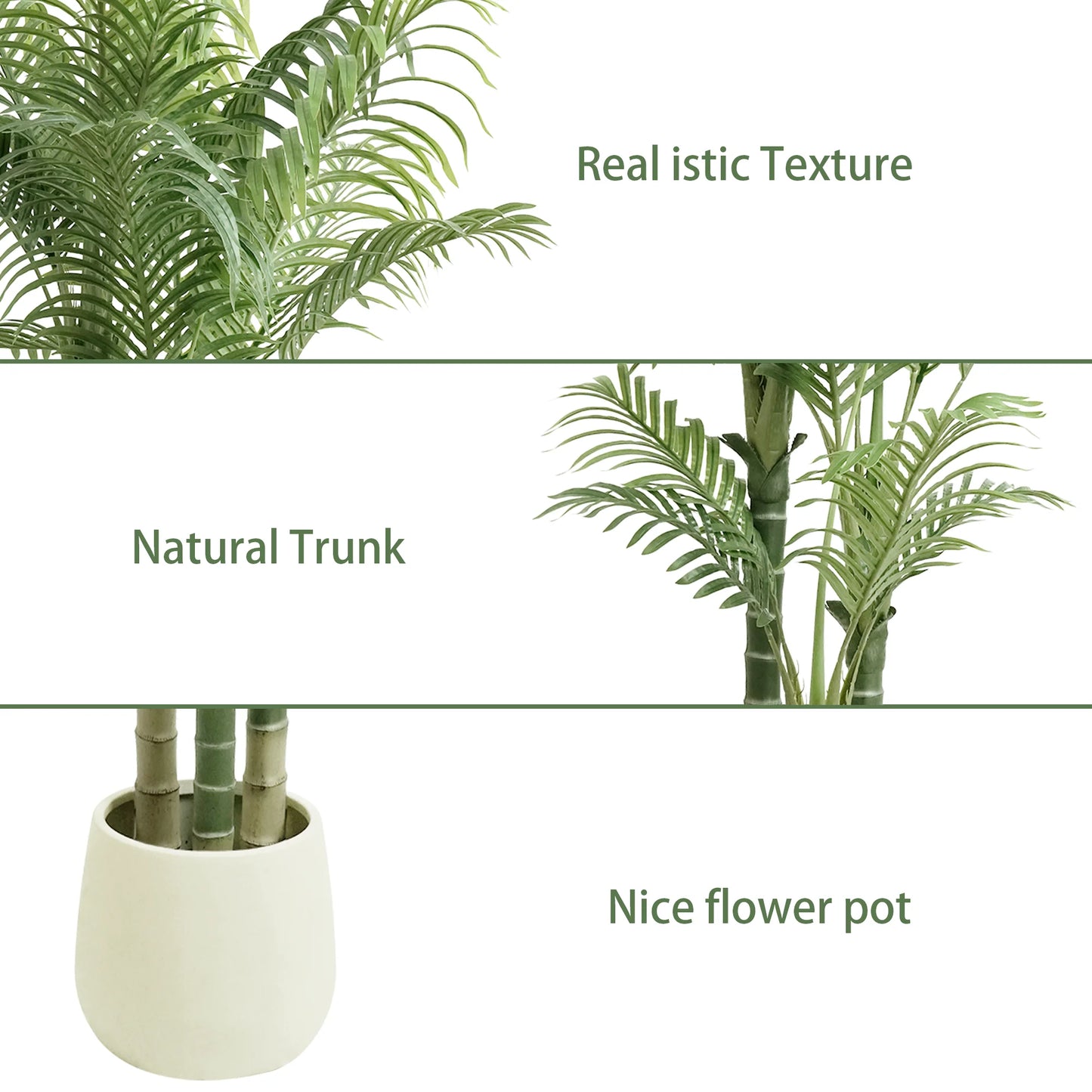Olitree Artificial Areca Palm Tree For Indoor Home Decor