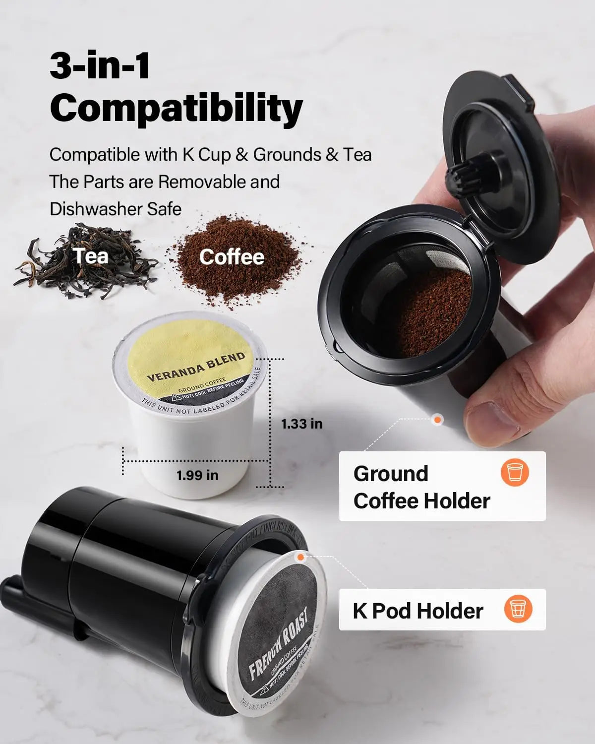K Cup Coffee Maker With Bold Setting For Pods Brew