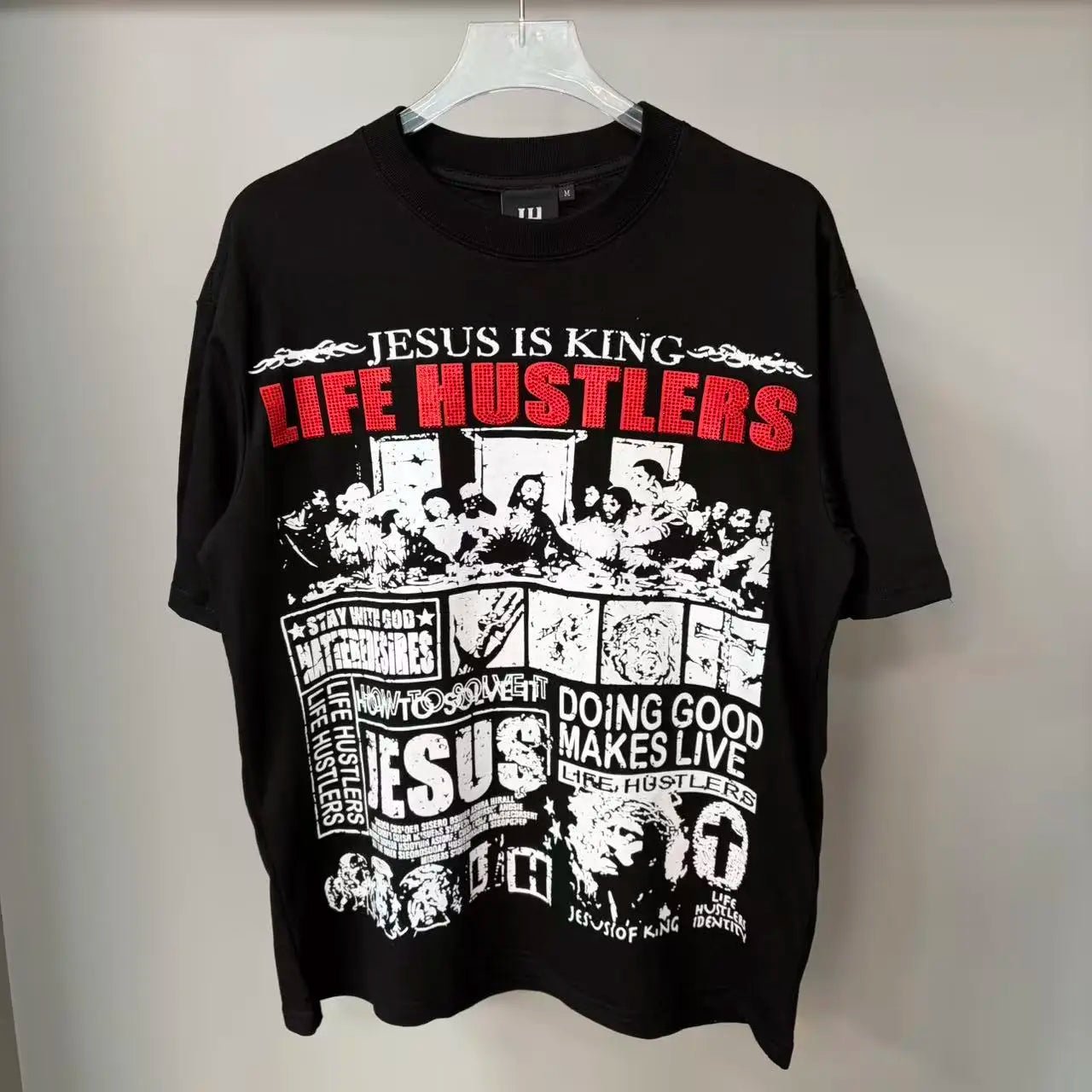 Life Hustlers 100 Percent Cotton Loose Fit T Shirt Unisex