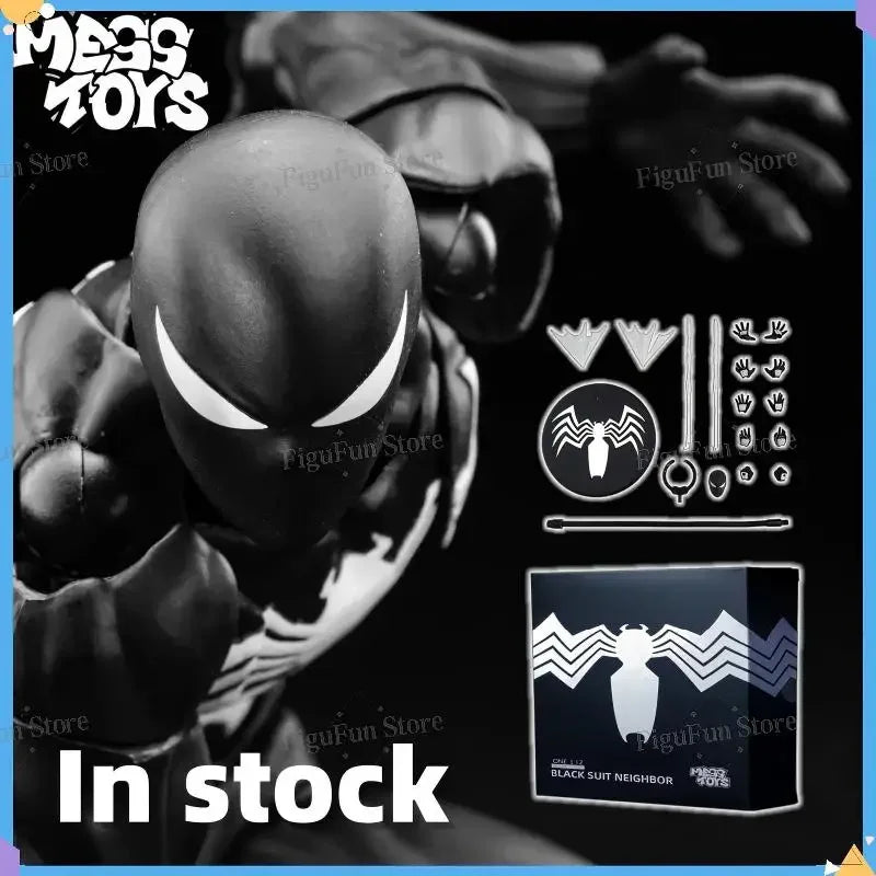 Bandai Symbiote Spider Man Posable Action Figure Collectible Model
