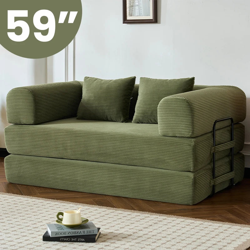 Boneless Folding Convertible Sofa Bed With Pull Out Sleeper