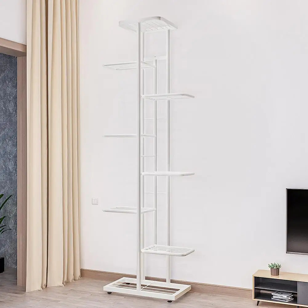 HiMiss 8 Tier Metal Plant Stand Corner Flower Pot Rack