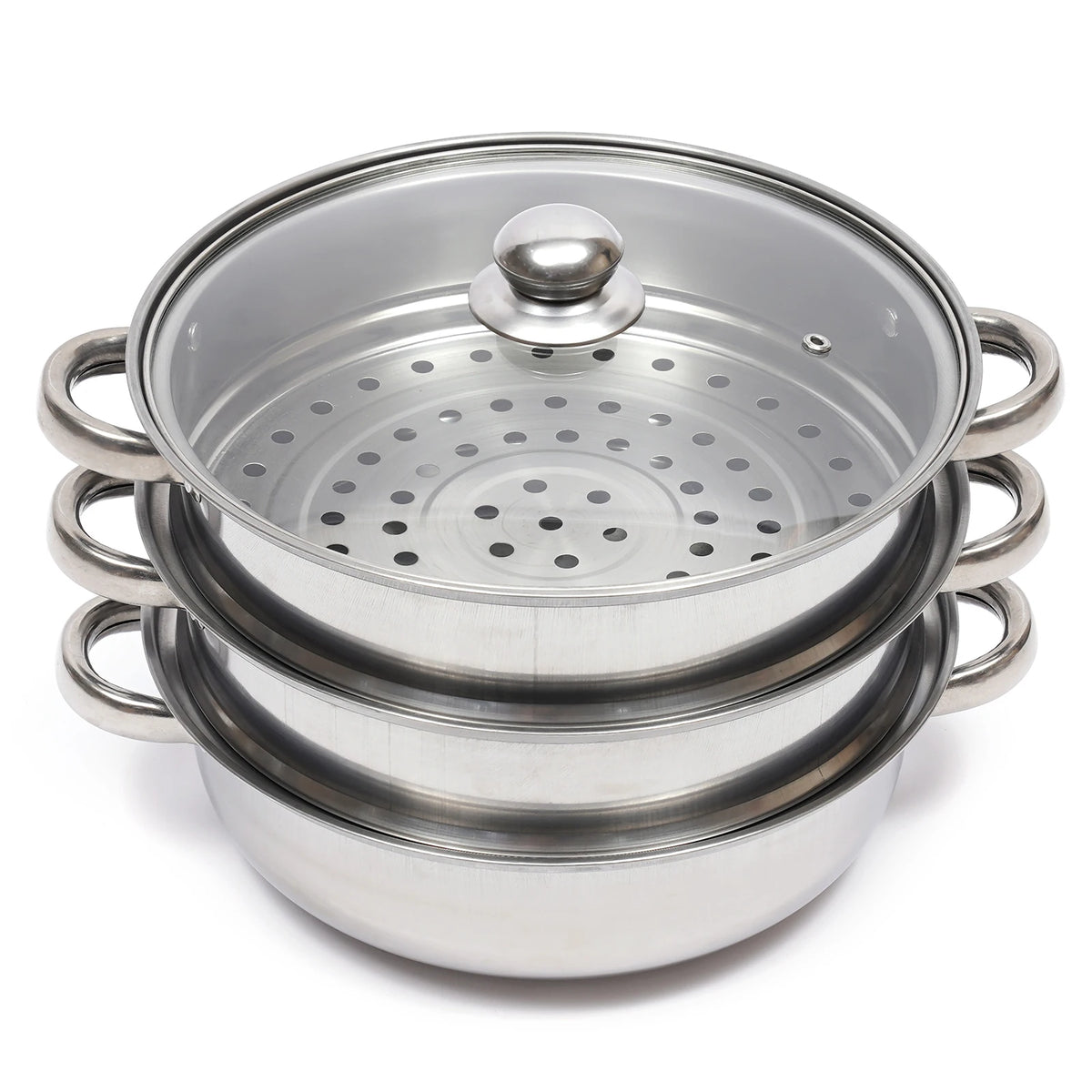 Bymaocar Stainless Steel Food Steamer With Lid For Healthy Cooking