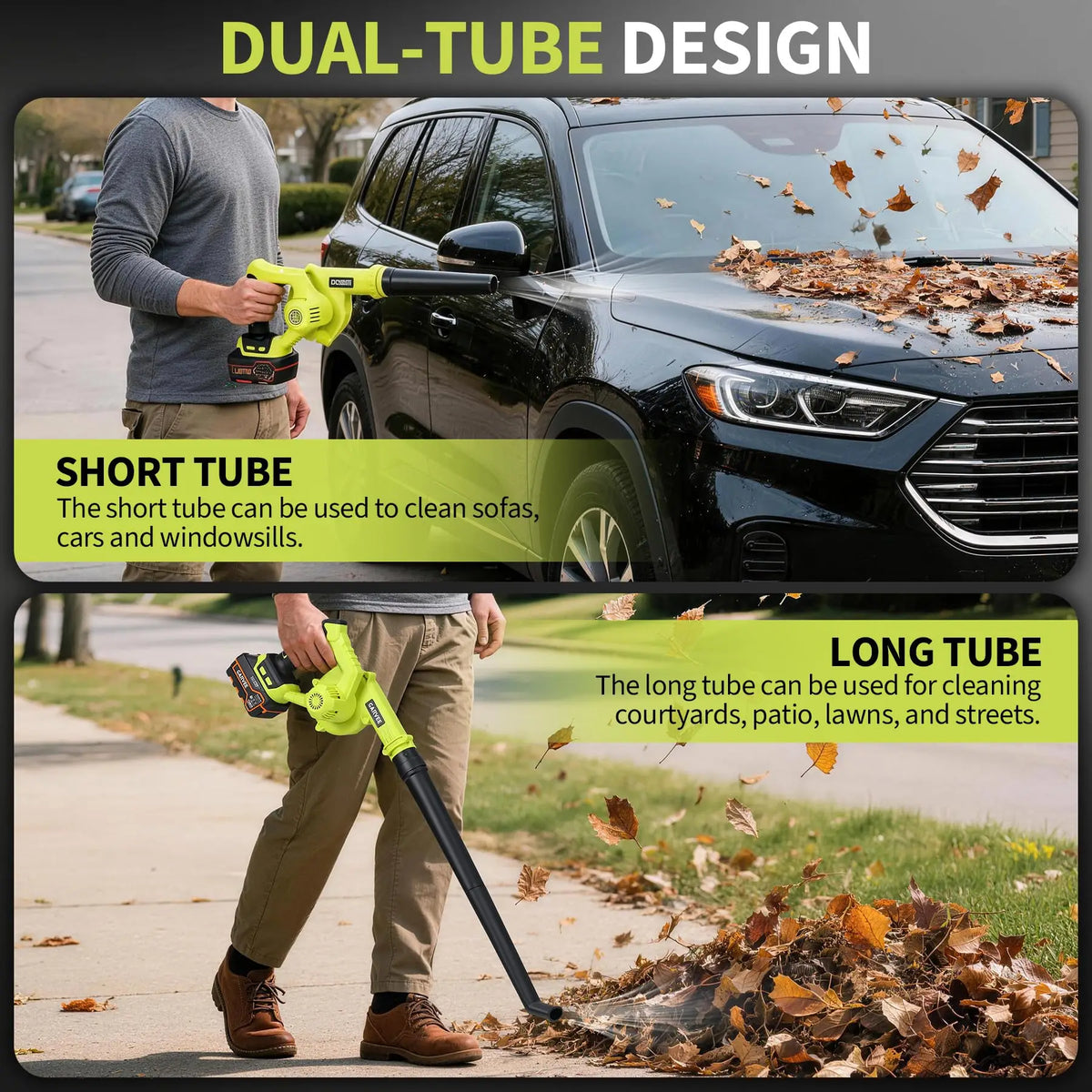 HiMISS Cordless Brushless Leaf Blower For Lawn And Patio