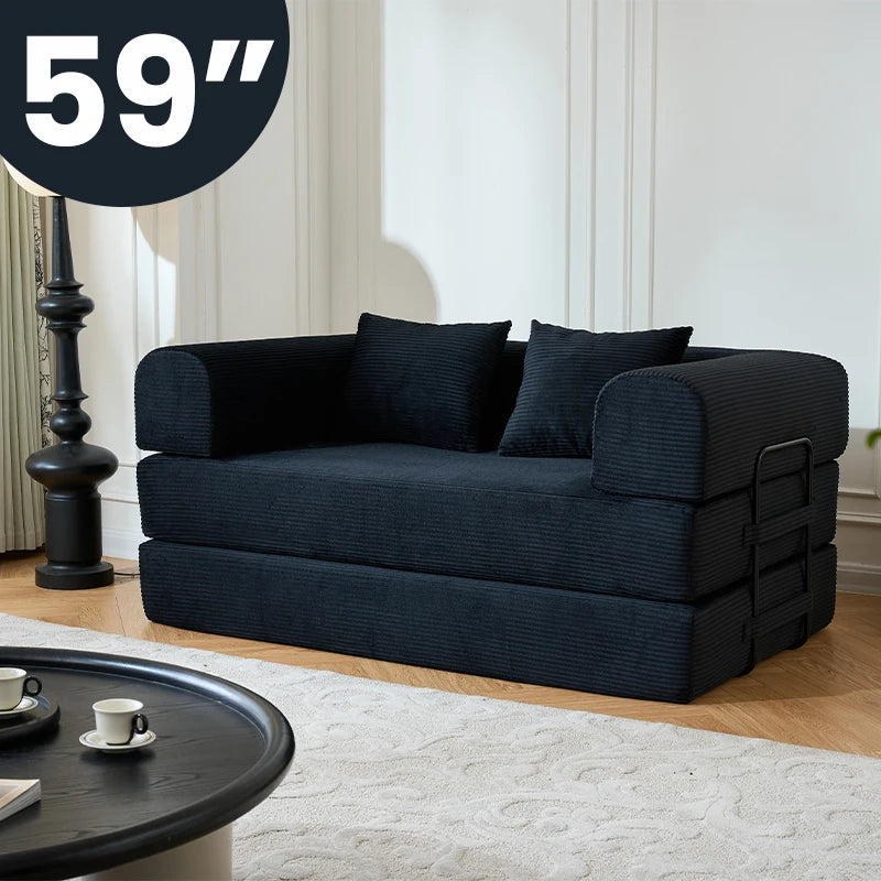 Boneless Folding Convertible Sofa Bed With Pull Out Sleeper