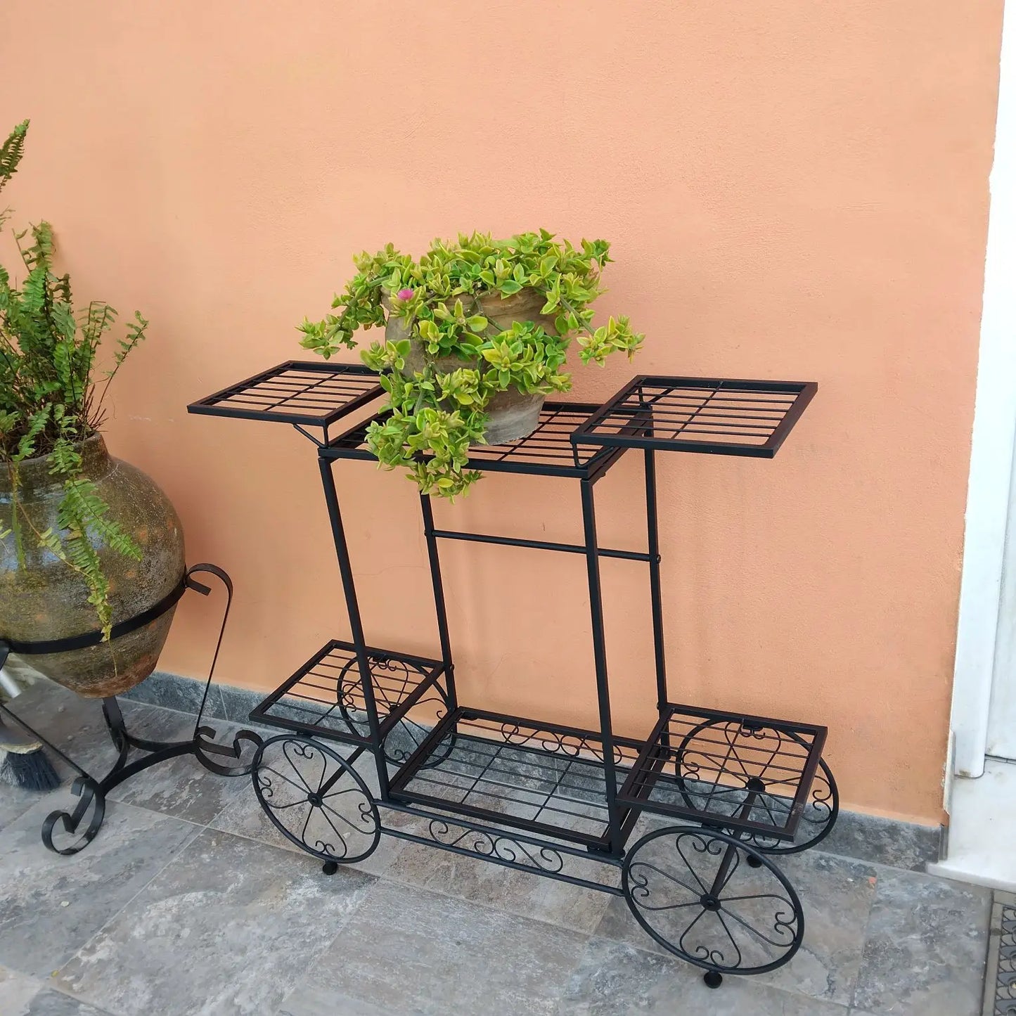 Wisfor Six Tier Metal Garden Plant Stand For Flower Pots